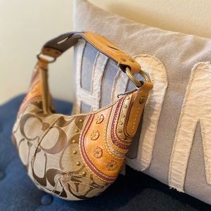 Coach signature Hobo satchel handbag